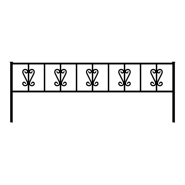 Металлические оградки, столы, скамейки в&nbsp;Москве | Оградка №8