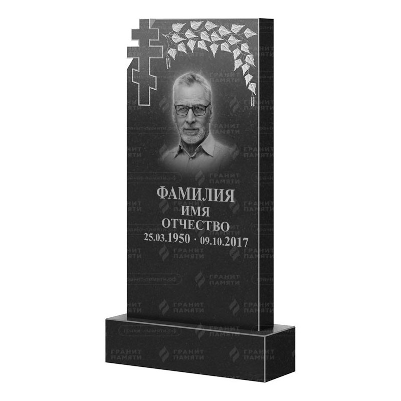 Памятники из гранита с деревом в&nbsp;Москве | Гранитный памятник ФГ-202