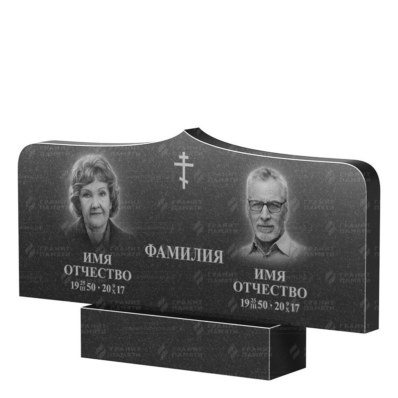 Гранитные памятники в&nbsp;Москве | Двойной гранитный памятник ФГ-260