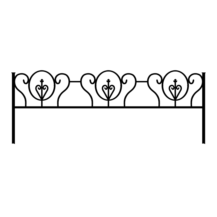 Металлические оградки, столы, скамейки в&nbsp;Москве | Оградка №3