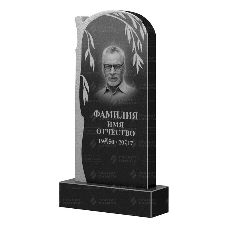 Памятники из гранита с деревом в&nbsp;Москве | Гранитный памятник ФГ-090