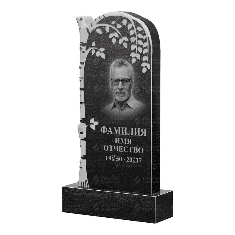 Памятники из гранита с деревом в&nbsp;Москве | Гранитный памятник ФГ-091