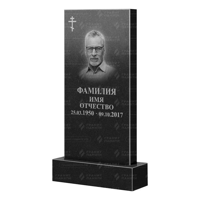 Памятники из гранита классические в&nbsp;Москве | Гранитный памятник Прямой