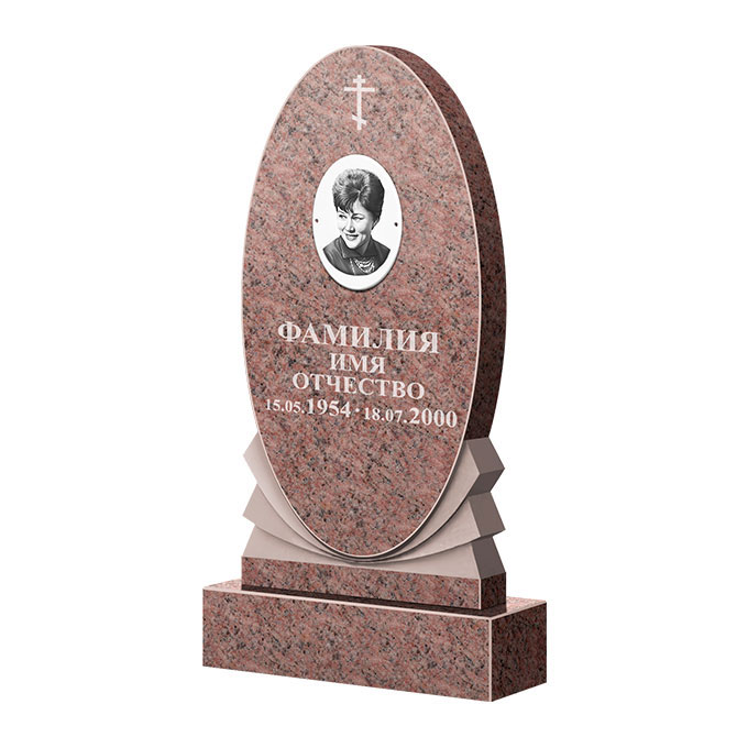 Памятники из цветного гранита в&nbsp;Москве | Памятник из гранита Розалия Pink ФГЦ-068