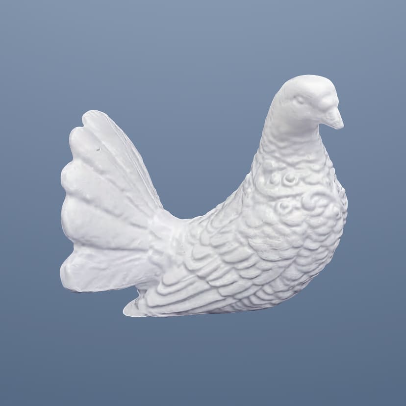 Скульптуры из искусственного мрамора в Москве | Голубь право