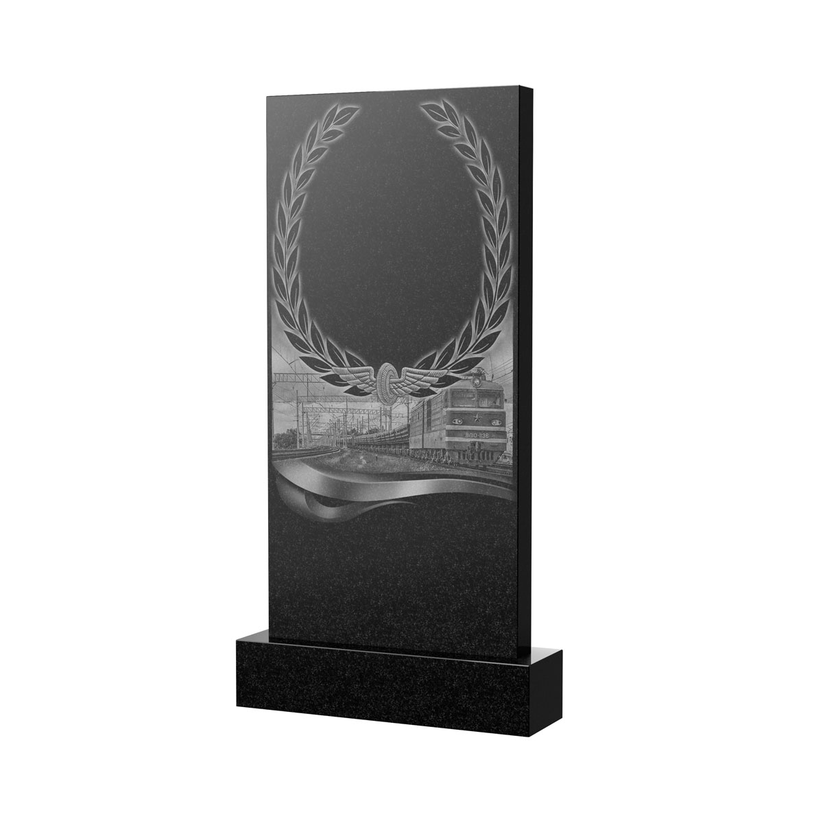 Художественное оформление памятника в&nbsp;Москве | Художественное оформление на гранитную стелу, рисунок ВХО-054